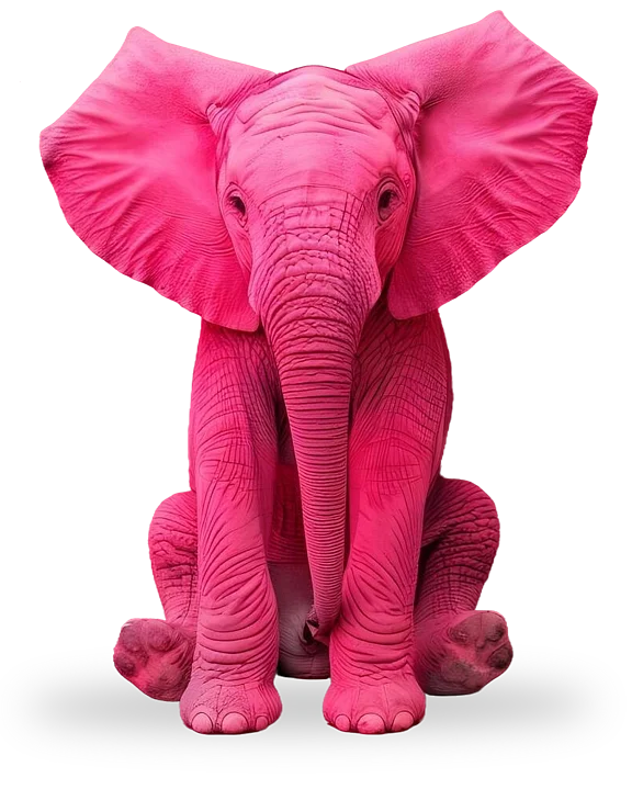 ich bin ein rosa elefant